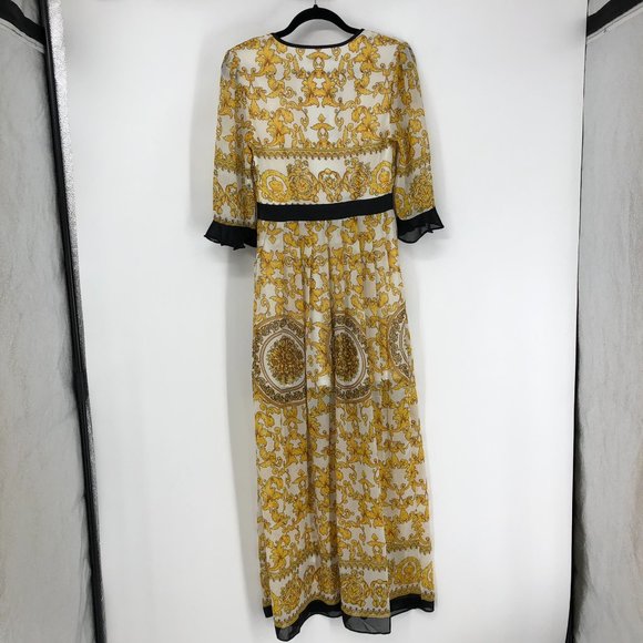 Nasty Gal Yellow and Black Maxi Dress - Picture 4 of 16